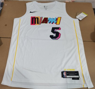 Maillot de Basket #5 Jovic Miami Heat 22-23 city Blanc Imprimé